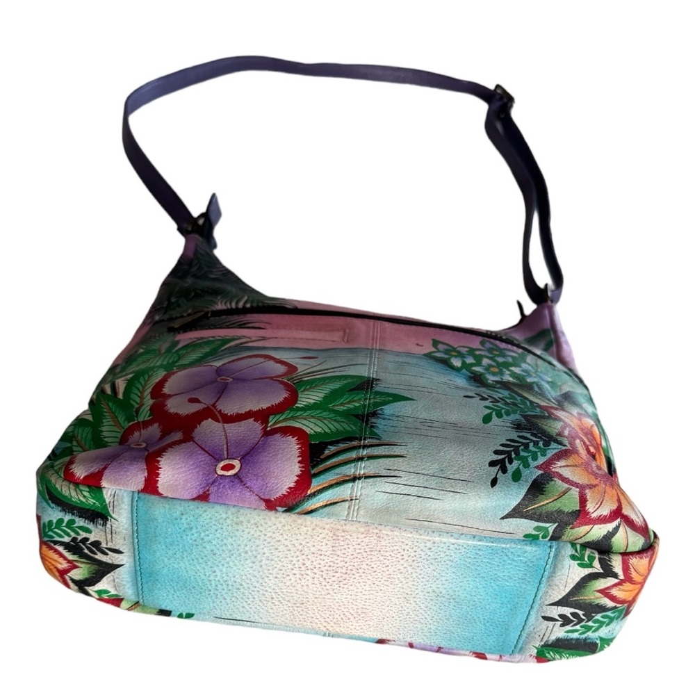 Anna by Anuschka Women's Genuine Leather Hobo Handbag | - Picture 6 of 16